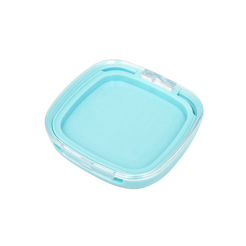 2408 Blue Square Single Grid Powder Case