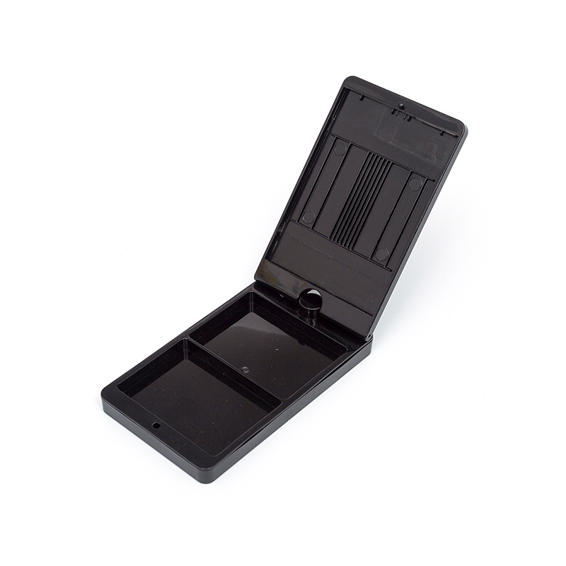 2203 Black Square 2 Grid Powder Case