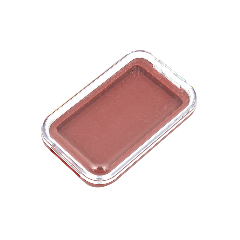 2412 Red-Brown Square Single Grid Blush Case