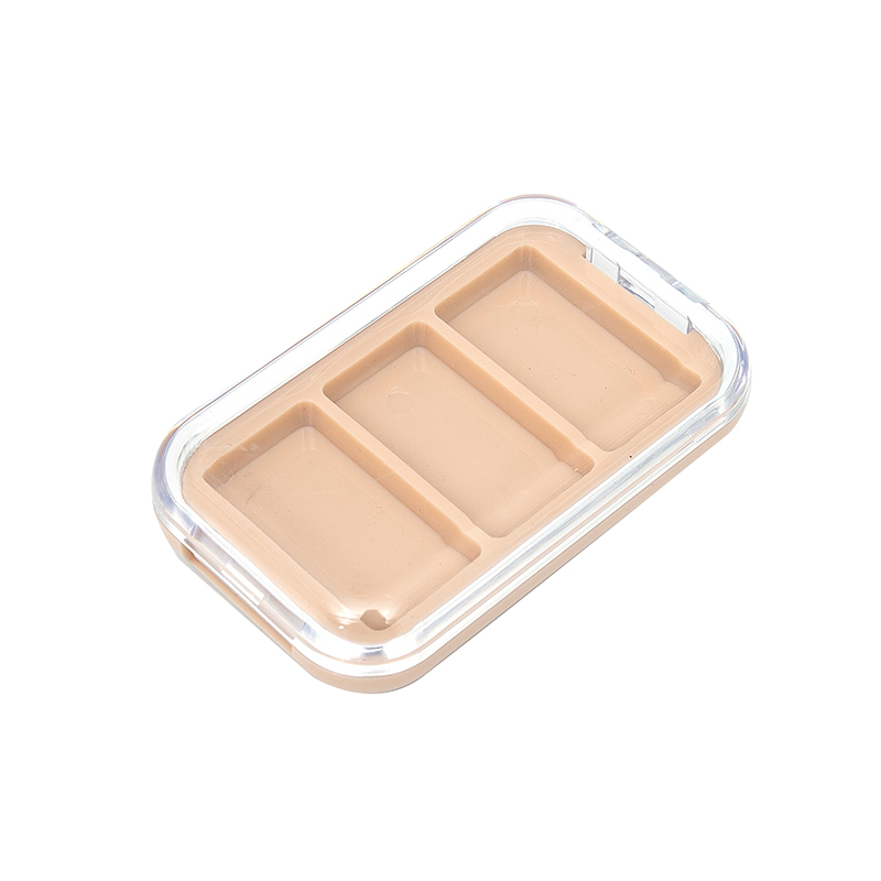 2412-3 Nude Square 3 Grid Blush Case