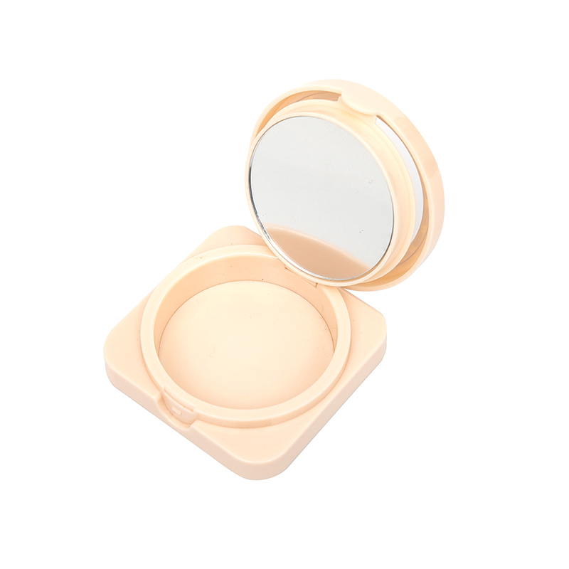 2416 Nude Round Single Grid Powder Case