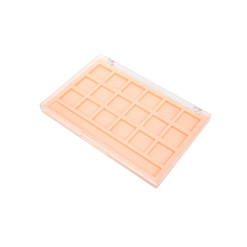 2315 Light Orange Square 18 Grid Eyebrow Powder Case