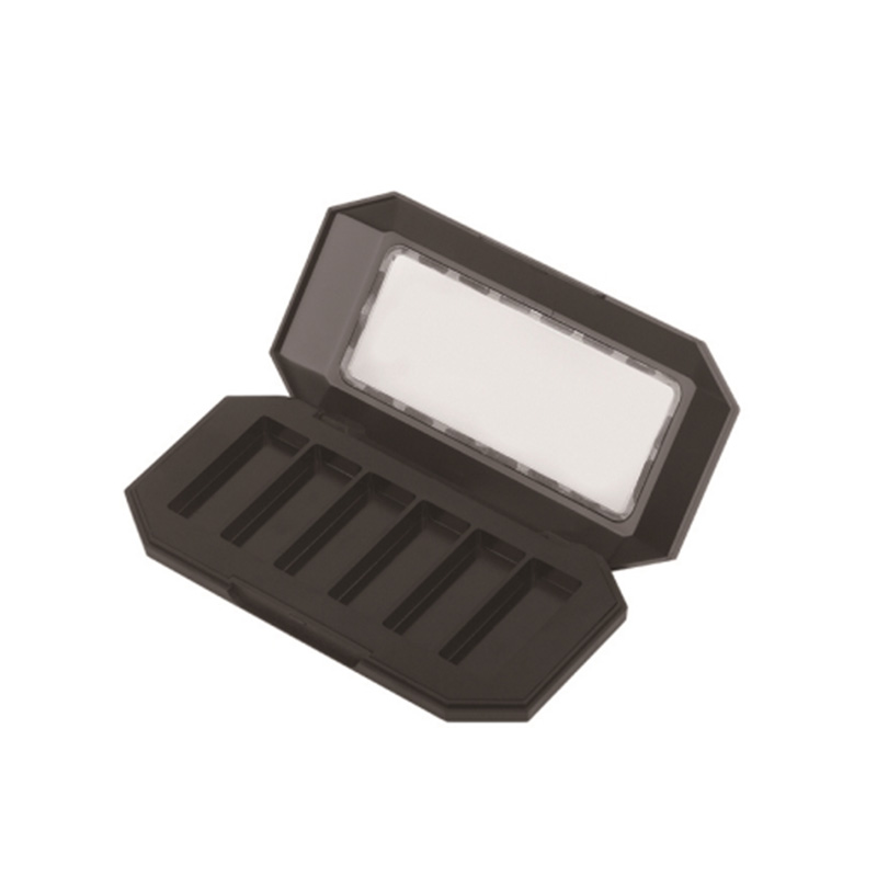 104-6 Black Square 6 Grids Eyeshadow Case