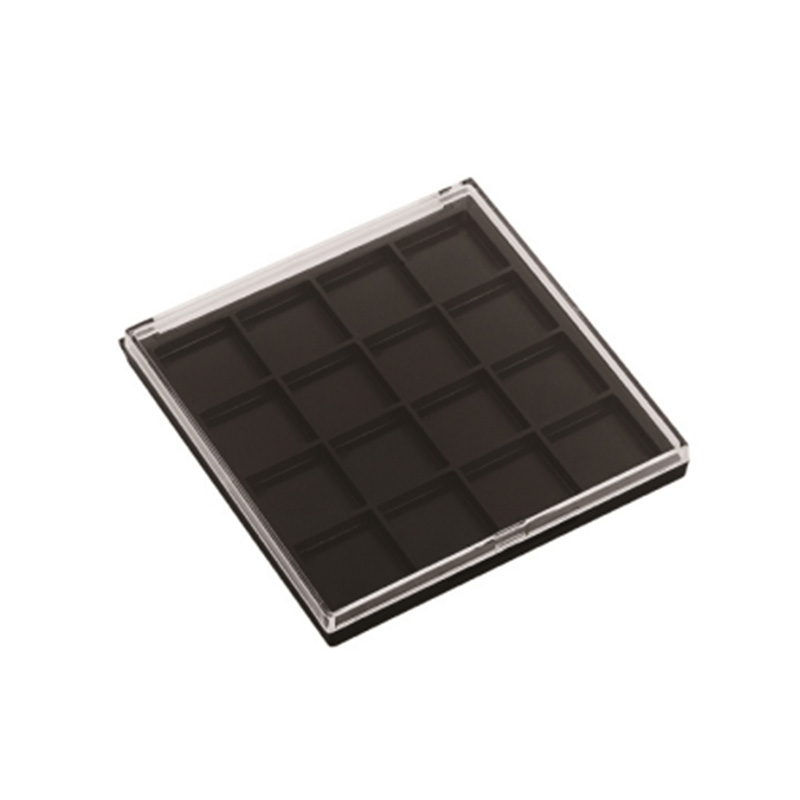 106-16 Black Square 16 Grids Eyeshadow Case