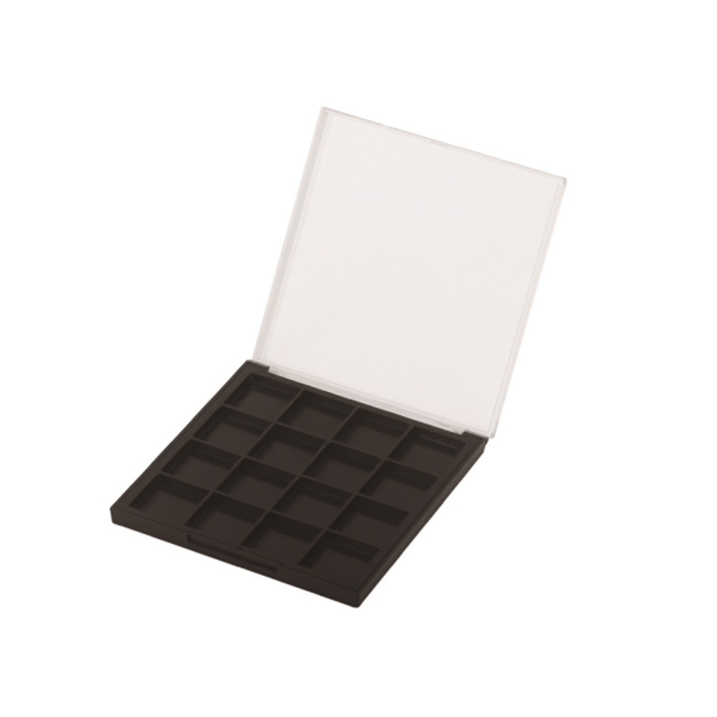 106-16 Black Square 16 Grids Eyeshadow Case