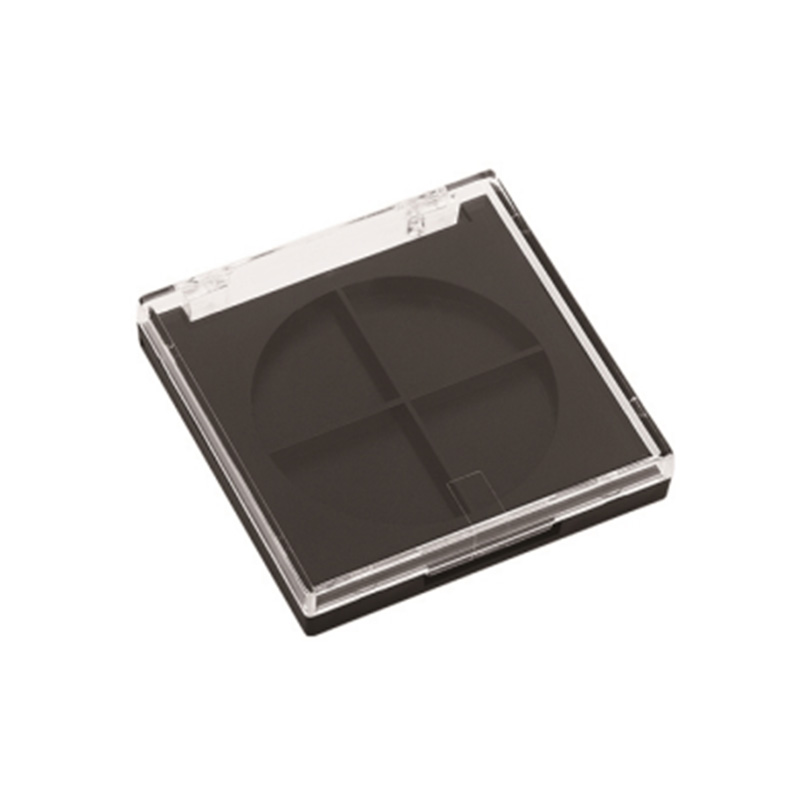 505-5 Black Oval 5 Grids Eyeshadow Case