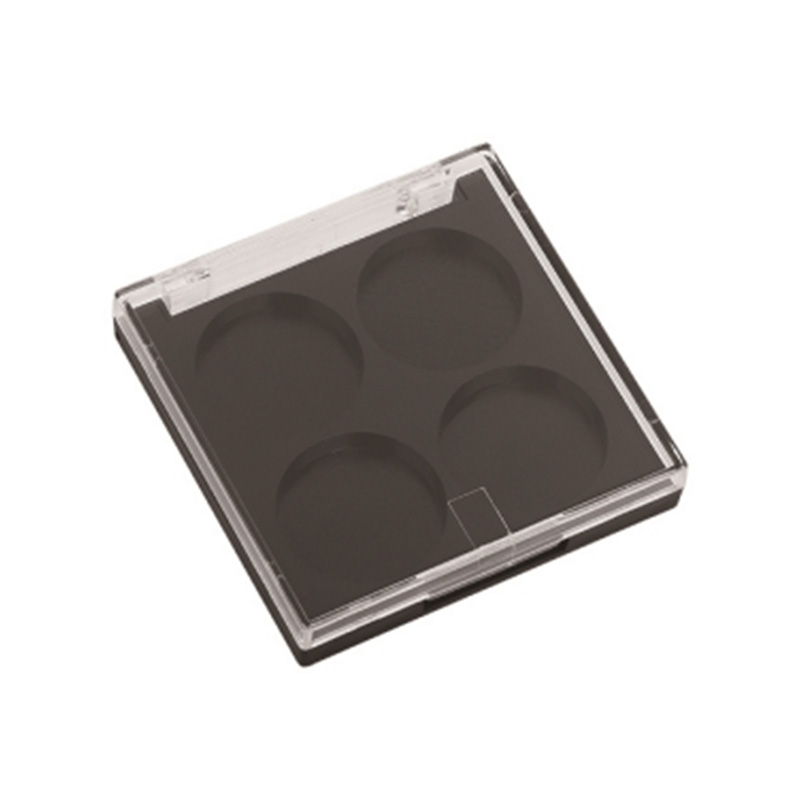 505-5 Black Oval 5 Grids Eyeshadow Case