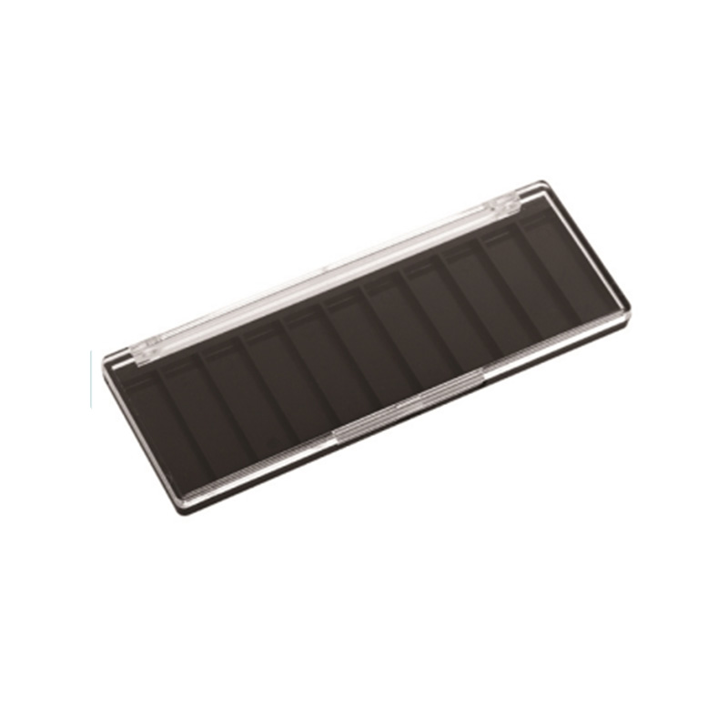 505-5 Black Oval 5 Grids Eyeshadow Case