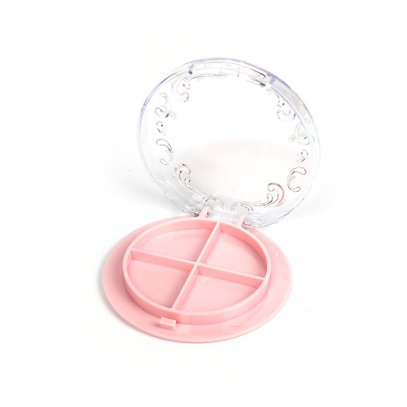 2201-4 Pink Round Four-Grid Blush Case