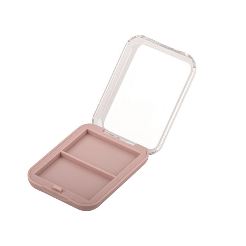 1003-2 Pink Square Two-Grid Blush Case