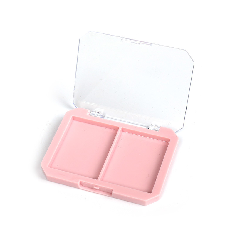 2302-2 Pink Square Two-Grid Blush Case