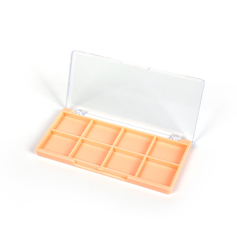 1006-8 Orange Square Eight-Grid Brow Powder Case