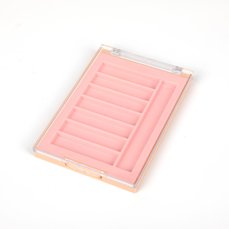 502-7 Pink Square Seven-Grid Brow Powder Case