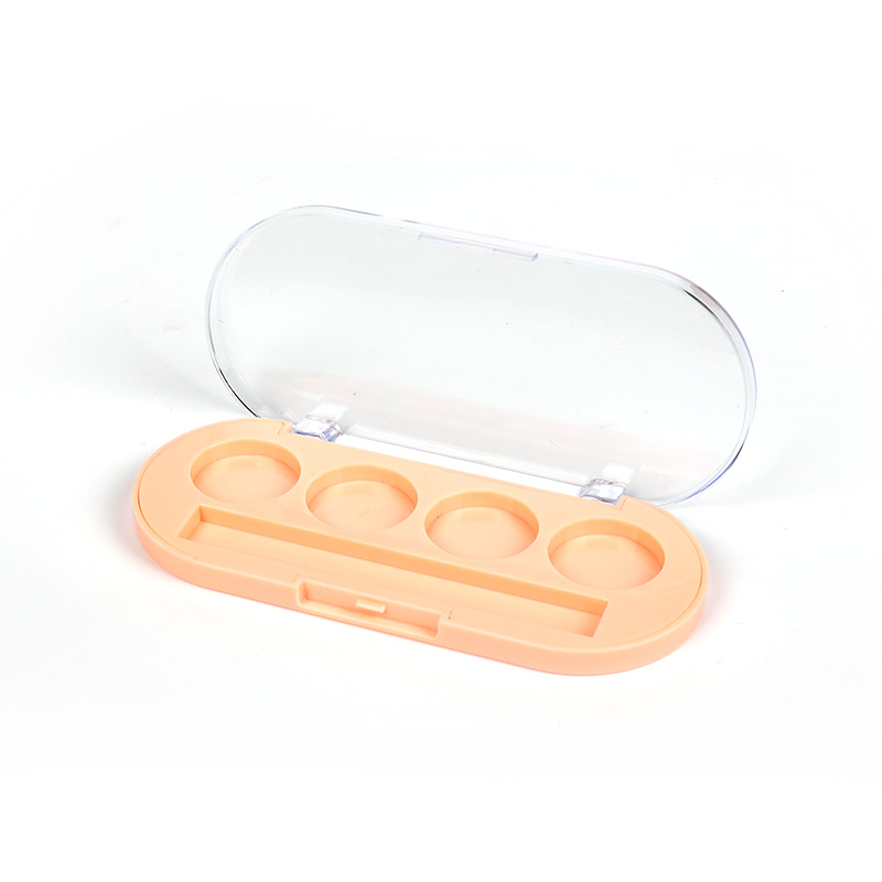 2035-4 Round Orange Round Four-Grid Brow Powder Case