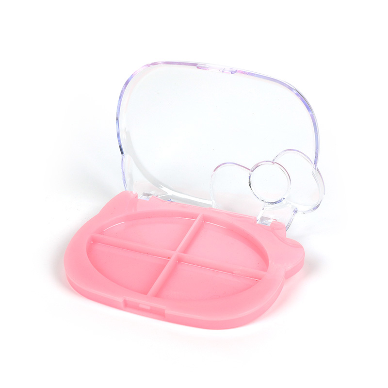 2317-4 Pink Cat Face Four-Grid Blush Case