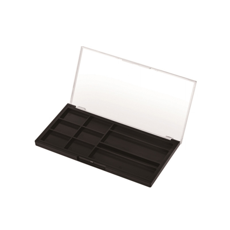 308-10 Black Square Ten-Grid Brow Powder Case