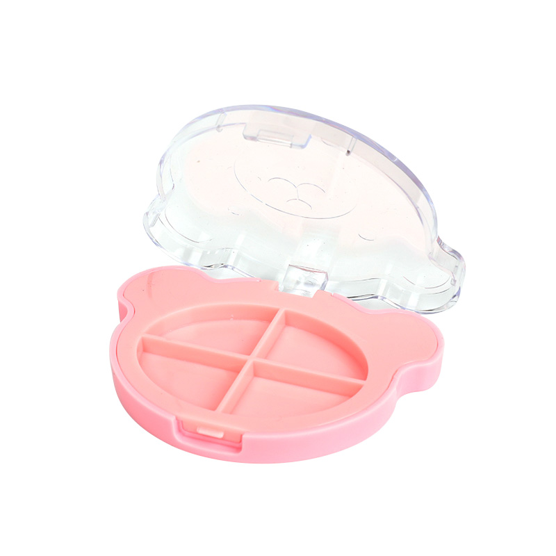 2207-4 Pink Bear Face Four-Grid Blush Case