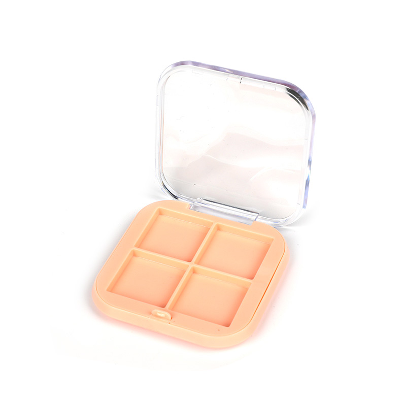 2303-4 Orange Square Four-Grid Blush Case