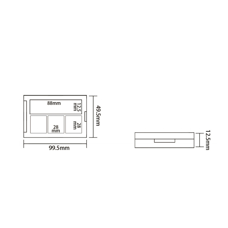 1006-2+2 Orange Square Two+Two Grid Blush Case