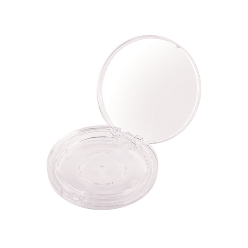 2002 Transparent Round Single-Grid Powder Case