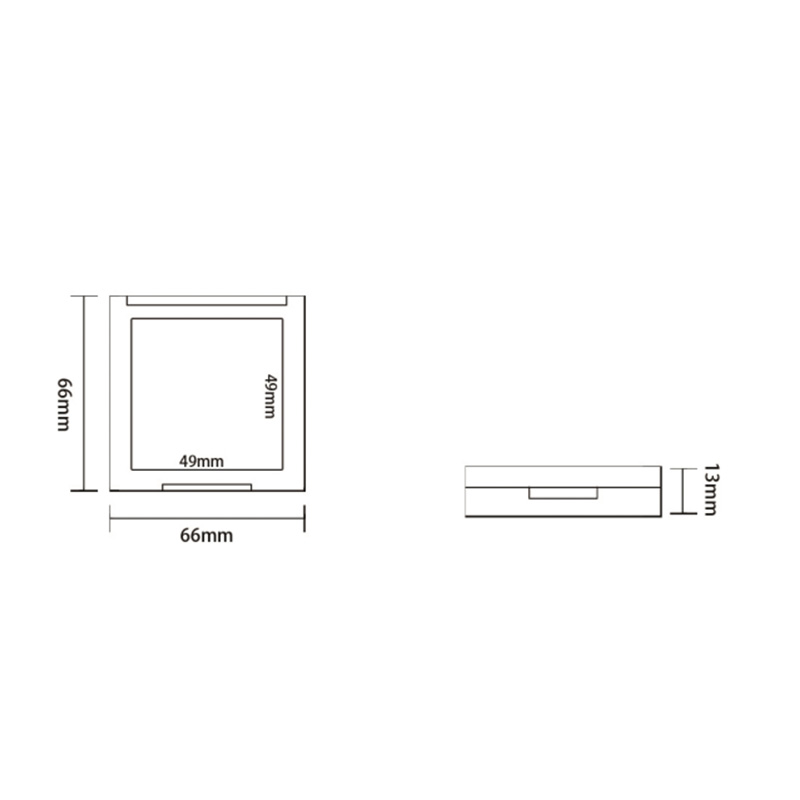 618 Round Double-Layer Single-Grid Powder Case