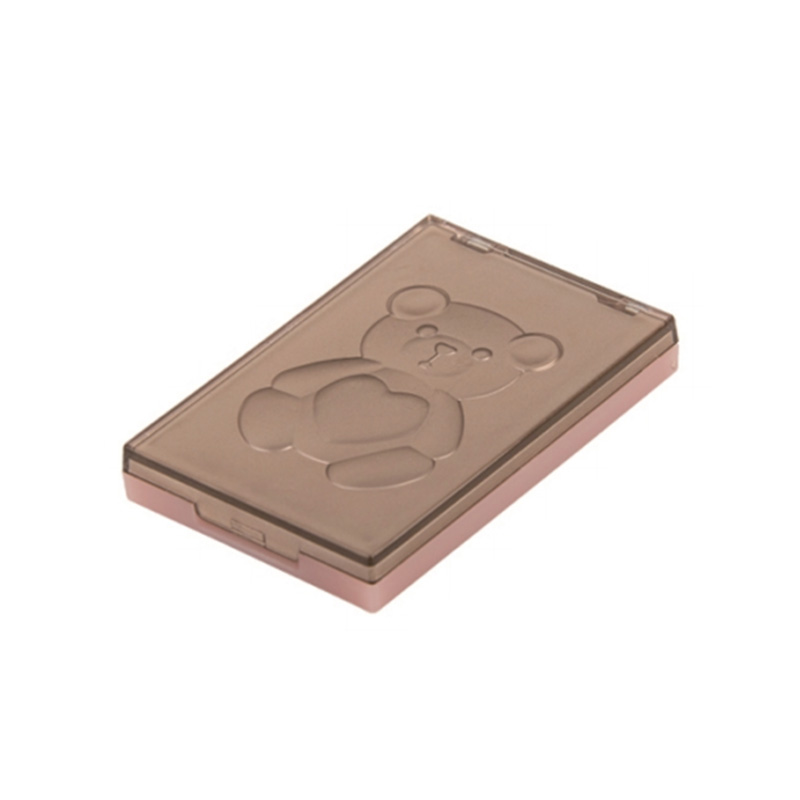 2036-1 Pink Square Single-Grid Powder Case