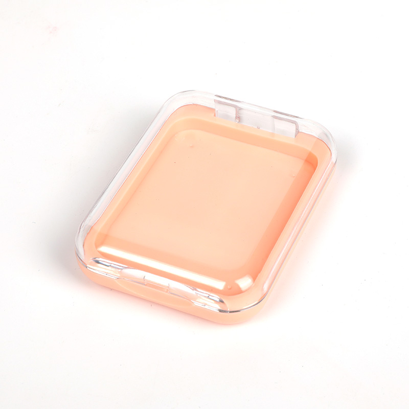 2303-1 Gold Square Single-Grid Powder Case with Mirror