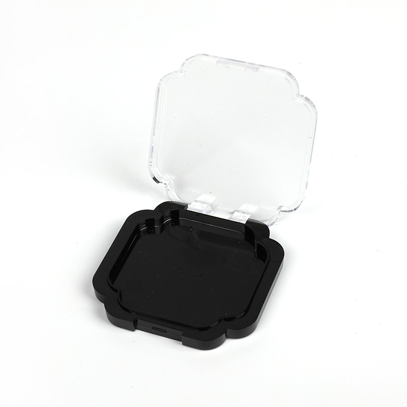 2301-1 Black Square Single-Grid Powder Case