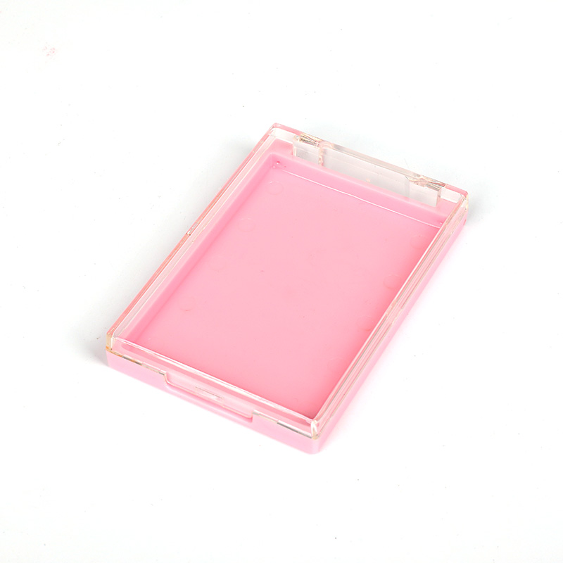 2036-1 Pink Square Single-Grid Powder Case