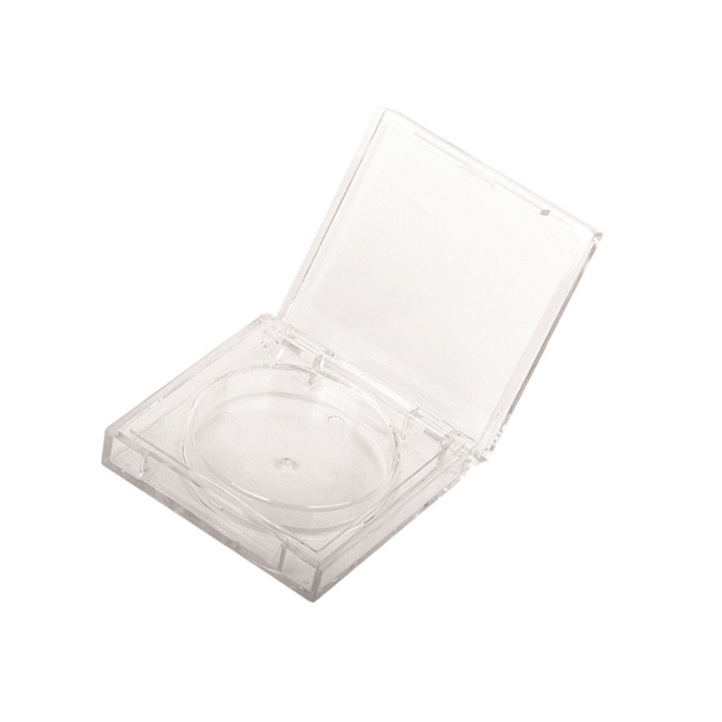 501-1 Transparent Square Single-Grid Powder Case