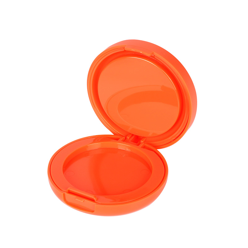 2212 (Double-Layer Powder) Orange-Red Round Single-Grid Powder Case