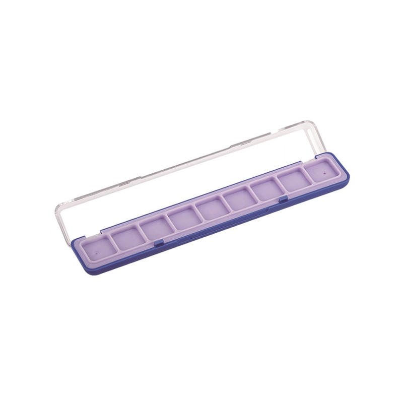 1004 Purple Square 9 Grids Eyeshadow Case