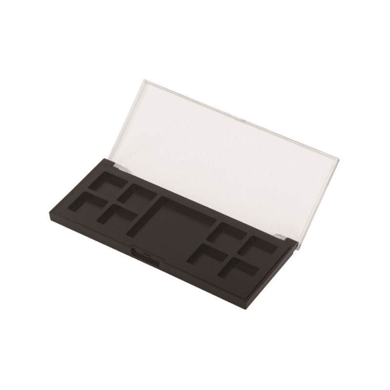 908-9 Black Square 9 Grids Eyeshadow Case