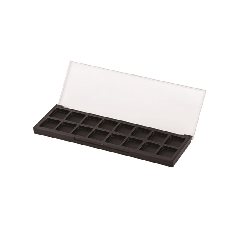 208-16 Black Square 16 Grids Eyeshadow Case