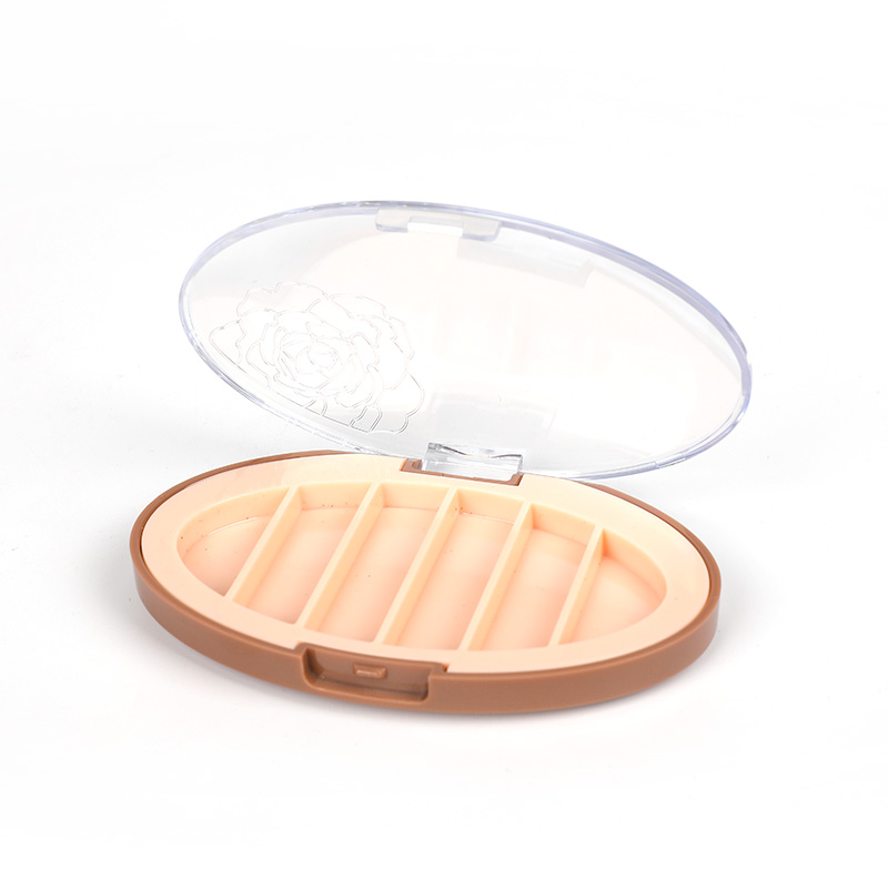 2026-6 Orange 6 Grids Eyeshadow Case