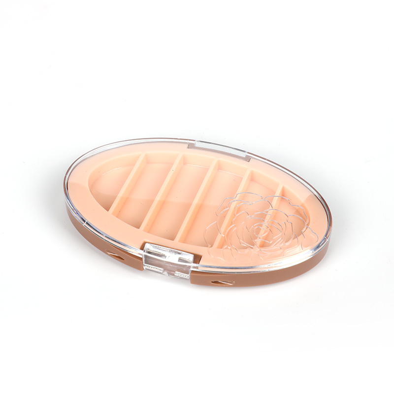 2026-6 Orange 6 Grids Eyeshadow Case