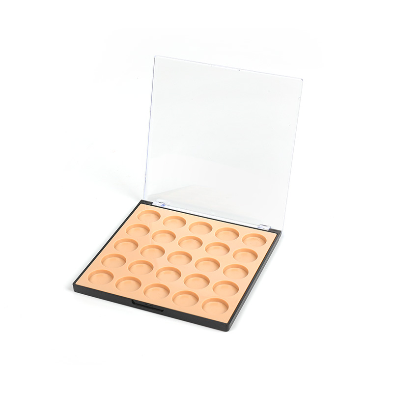 909-25 Round Square 25 Grids Eyeshadow Case