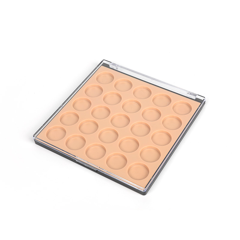 2026-6 Orange 6 Grids Eyeshadow Case