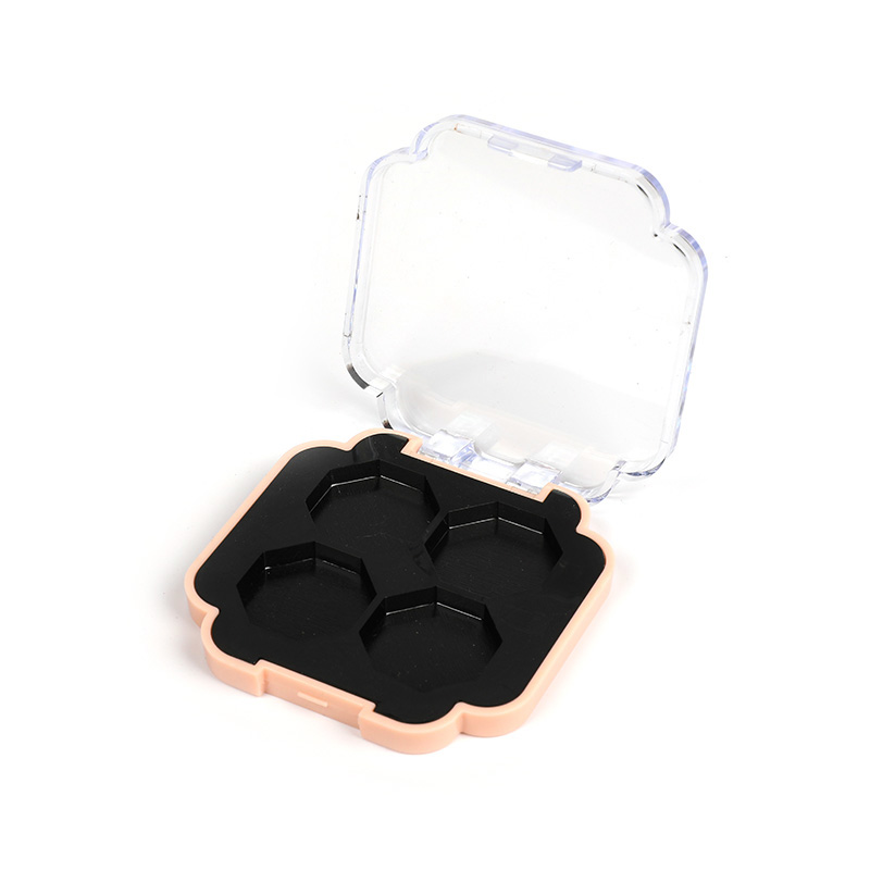 2301-4 Black Square 4 Grids Eyeshadow Case