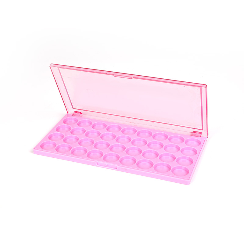 2306 Fluorescent Pink Square 36 Grids Eyeshadow Case