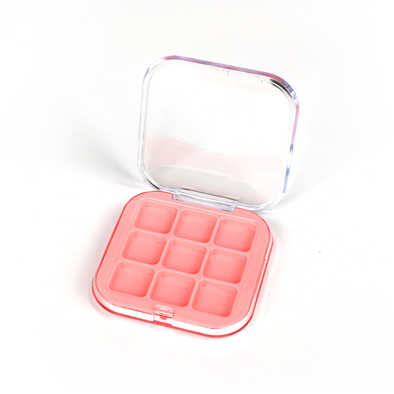 2303-9 Square Pink Square 9 Grids Eyeshadow Case