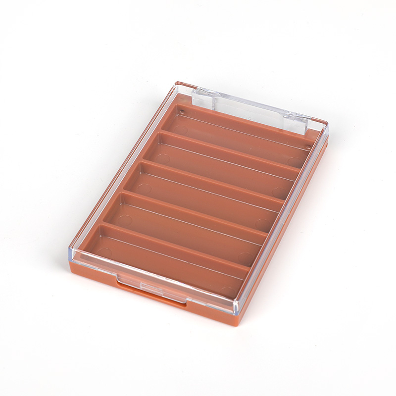 2036-5 Pink Square 5 Grids Eyeshadow Case