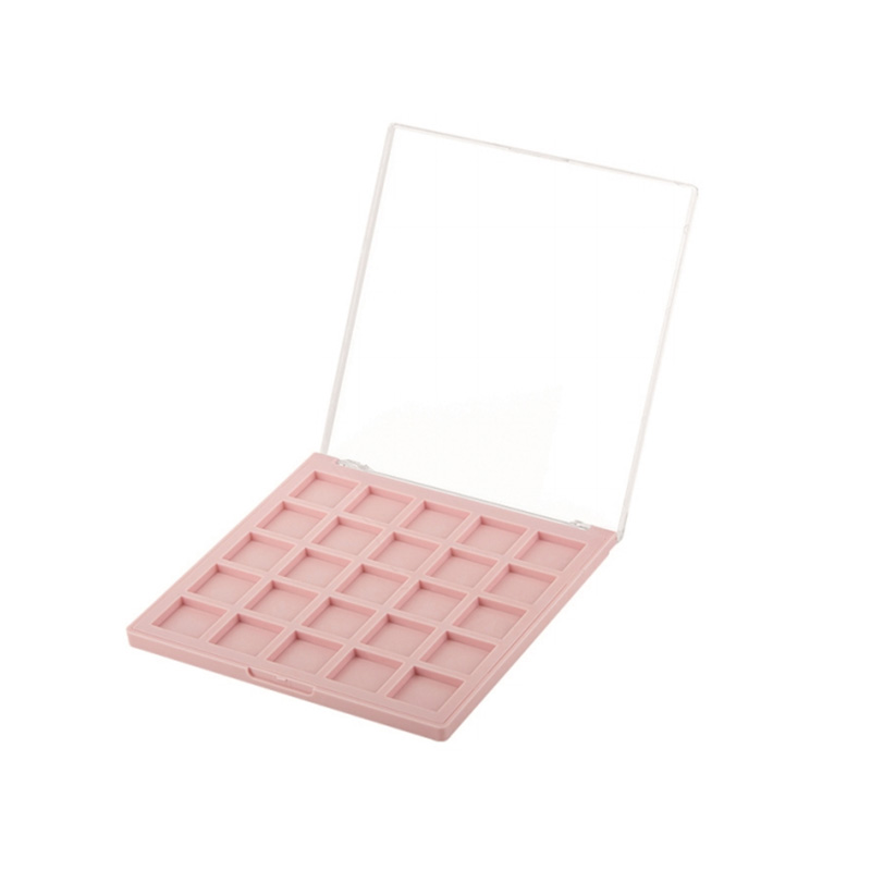 909-25 Square Square 25 Grids Eyeshadow Case with Mirror