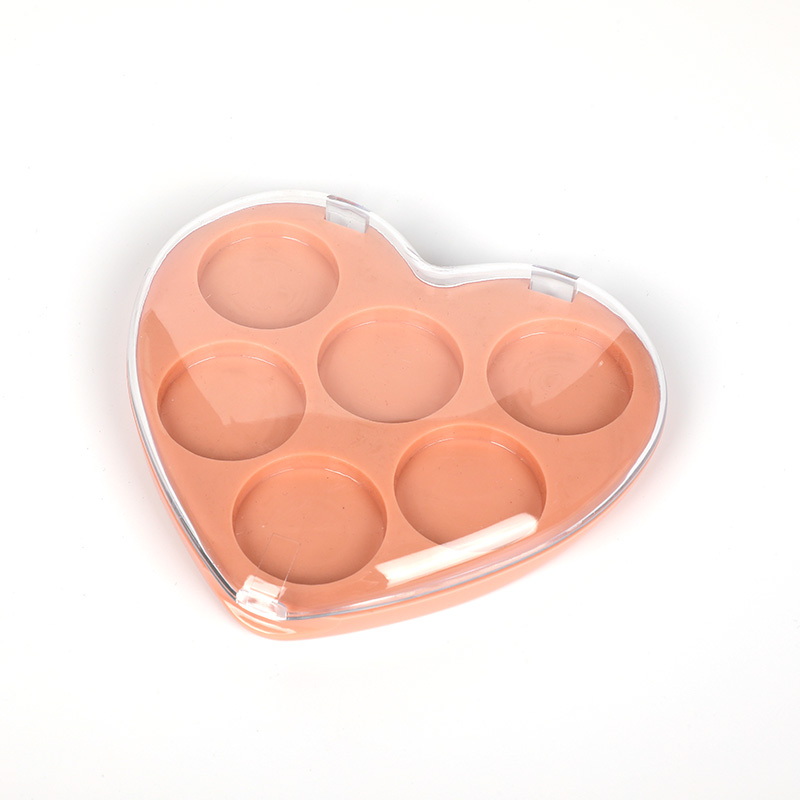 2003-6 Heart-shaped 6 Grids Eyeshadow Case