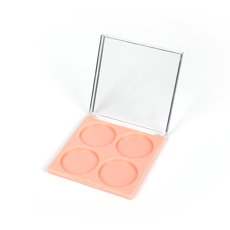 Orange Square 4 Grids Eyeshadow Case