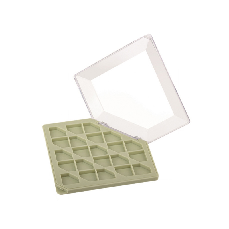 1005 Matcha Green Diamond Shape 22 Grids Eyeshadow Case