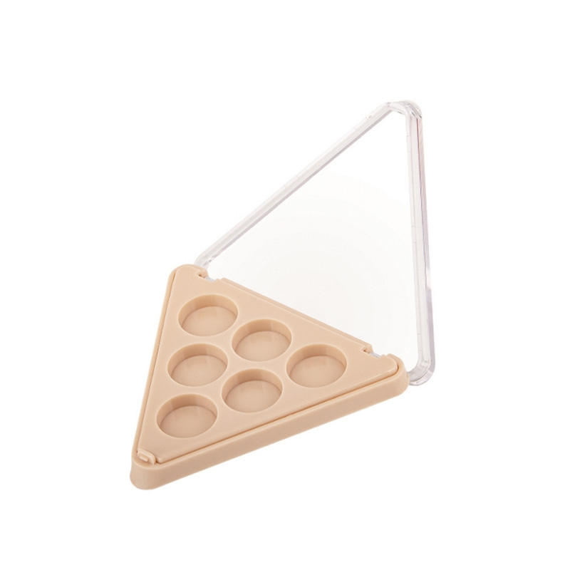 2004-6 Triangular 6 Grids Eyeshadow Case