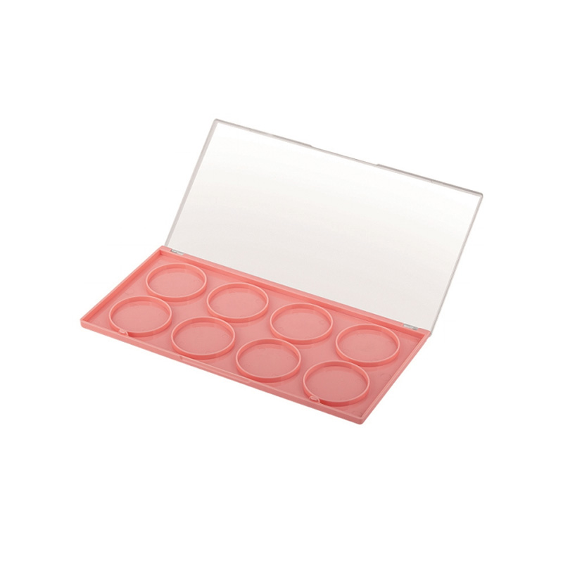 2006-8 Pink Square 8 Grids Eyeshadow Case