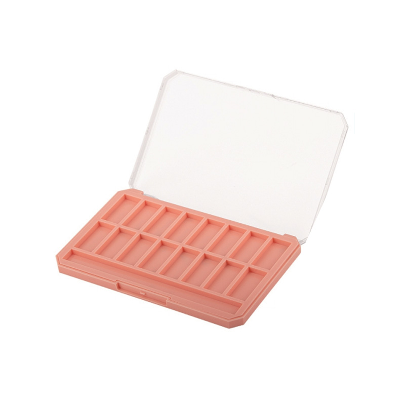 2029-16 Pink Square 16 Grids Eyeshadow Case