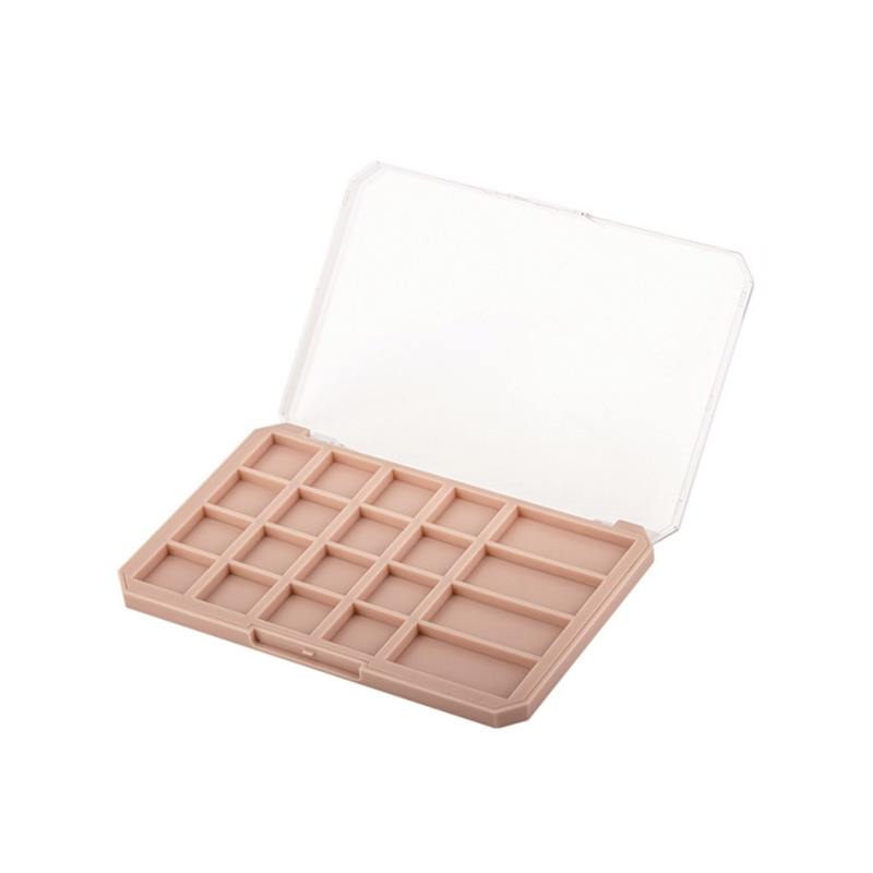 2029-20 Pink Square 20 Grids Eyeshadow Case